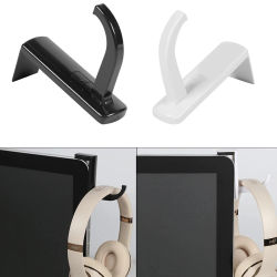Soporte para auriculares, colgador de pared para Monitor de PC, accesorio duradero para auriculares, gancho colgante para auriculares, soporte Universal para Monitor, 1-2 uds.