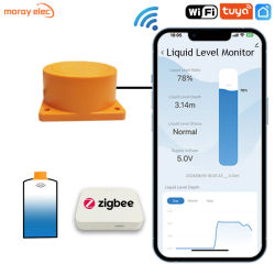 ME201WZ-Detector inalámbrico Zigbee Tuya para aplicación móvil, Sensor de nivel de líquido, combustible y agua, indicador de alarma, Monitor de tanque remoto