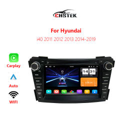 CHSTEK Radio de coche CarPlay para Hyundai I40 2011 2012-2019 Android Auto Multimedia estéreo navegación Bluetooth WIFI GPS Autoradio