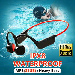 Auriculares inalámbricos de conducción aérea, auriculares Bluetooth de oído abierto, resistentes al sudor, Bluetooth 5.4 con micrófono para hacer ejercicio