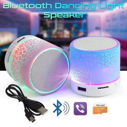 Minialtavoz Bluetooth Universal, altavoz inalámbrico con LED colorido, tarjeta TF, USB, Subwoofer, columna de sonido de música MP3 portátil para teléfonos