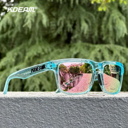KDEAM Gafas de sol cuadradas unisex Polarizadas Flash con elegantes gafas de sol rosadas espejadas Nuevos colores KD332