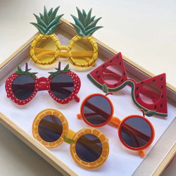 1-24 Uds. Gafas de sol de frutas, gafas de sol de piña, gafas de sol de fiesta Luau, gafas de sol divertidas, accesorios de vestir para suministros de fiesta hawaiana