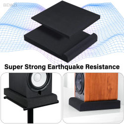 Almohadillas de esponja de aislamiento acústico para Base de altavoz de Monitor de estudio para 1 par, almohadillas de altavoz súper antivibración