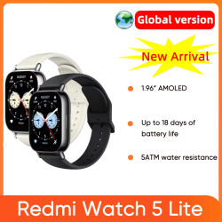 Xiaomi Redmi Watch 5 Lite versión Global pantalla AMOLED de 1,96 pulgadas Mi Smartwatch Bluetooth llamadas GNSS más de 150 modos deportivos 5ATM