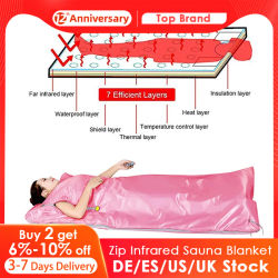 Manta de Sauna para el hogar para quemar grasa para mujeres, pérdida de peso, diseño con cremallera, manta de Sauna portátil utilizada para el hogar, Sauna Spa, 220V, Stock de la UE