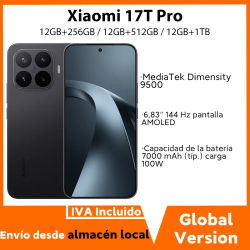 Versión Global Xiaomi 17T Pro Smartphone MediaTek Dimensity 9500 7000mAh 100W Pantalla de 6.83" 144Hz Cámara de 50MP con OIS IP68 Teléfono Celular Xiaomi