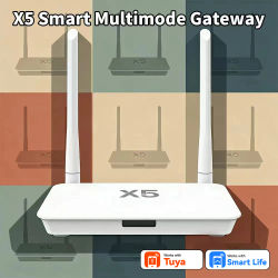 X5 Mejorado para Tuya Zigbee 3.0/Bluetooth 5.0, Hub Gateway 2 en 1 Smart Life con Acceso a Más de 400 Dispositivos, Funciona a Través de Paredes