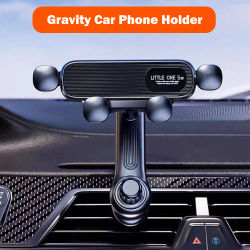 Soporte de teléfono para coche con clip de ventilación, soporte universal para móvil, clip GPS, soporte para smartphone para teléfonos móviles de 4.7-7 pulgadas.