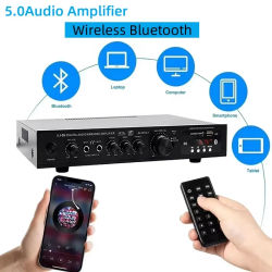 AV-369BT Bluetooth 5,1 altavoz de sonido AMP amplificador de Audio estéreo receptor 6 canales componentes del sistema de Audio estéreo de cine en casa