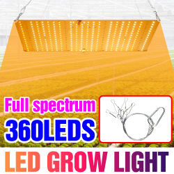Panel de luz LED de 200W, tablero cuántico de espectro completo, lámpara para cultivo hidropónico de plantas, semillas y flores de interior, invernadero y verduras