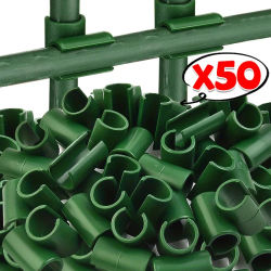 5-50 Uds. Clip cruzado de jardín, sujetador de plástico, soporte para plantas, abrazadera, varilla, injerto de plantas, marco de jardín, suministros de conector de varilla