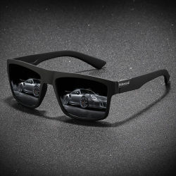 Gafas de sol polarizadas de moda para hombres y mujeres, gafas de sol cuadradas Vintage de lujo para conducir, viajar de pesca, gafas UV400