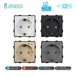 BSEED EU Stantzo Wifi enchufes eléctricos Monitor de potencia tomas Tuya Smart Life Alexa aplicación Control función de sincronización piezas DIY