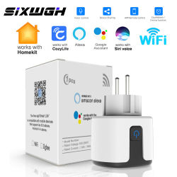WiFi Homekit enchufe inteligente UE 16A Monitor de potencia función de temporizador para Apple producto compatible con Google Home SmartThings Siri Alexa