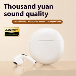 Auriculares inalámbricos Bluetooth pro6, auriculares deportivos con control TWS, micrófono resistente al agua, auriculares para música, funcionan en todos los teléfonos inteligentes