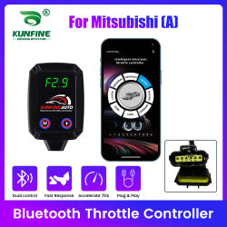 Controlador electrónico de acelerador de coche con Bluetooth, caja de Pedal, acelerador de carreras, potente refuerzo para piezas de sintonización Mitsubishi (A)