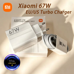 Cargador Turbo Xiaomi de 67W para Mi13 12 11, Adaptador de Carga Turbo con Cable Tipo C de 1M, Poco F5 F3 X5Pro X4 X3 Redmi Note 13 12 11 14