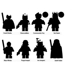 STAR WARS WM6130 Mandalorian Mace Windu Clone Soldiers Gar Saxon Commander Fox Bloques Figura de Robot Ladrillos de Juguete Muñecos de Ensamblaje