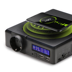 ALLPOWERS 200W Estación de energía portátil 154Wh/41600mAh Fuente de alimentación de emergencia solar Powerbank con cargador inalámbrico para exteriores