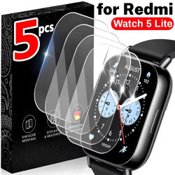 Protector de Pantalla de Vidrio Templado Premium 9H para Xiaomi Redmi Watch 5 Lite Active Smartwatch, Película Protectora HD Transparente Antiarañazos