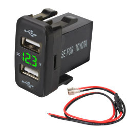 4.2A Dual USB 12-24V Adaptador de corriente Carga rápida Dual USB QC Cargador de enchufe para automóvil