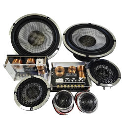 Altavoz de graves para coche de 6,5 pulgadas, potencia de 125W RMS, altavoz para coche con componente de 3 vías de 6,5 pulgadas con alta calidad para Audio de coche