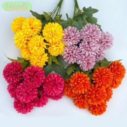 Ramo de plantas verdes artificiales de Camelia y hortensia simulada de 42cm, ramo de novia DIY, decoración central de mesa de boda para el hogar