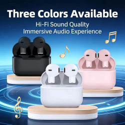 Auriculares Bluetooth Pro5S, auriculares intrauditivos estéreo inalámbricos de alta fidelidad, miniauriculares deportivos con micrófono y cancelación de ruido