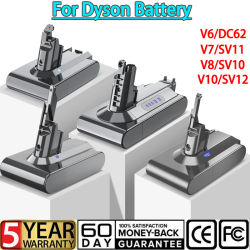 21,6 V para Dyson todas las series 6000mAh V6 V7 V8 V10 batería de repuesto DC62 SV10 SV11 SV12 aspiradora de mano sin cable