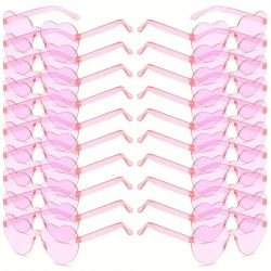 10 piezas de gafas en forma de corazón, recuerdos de fiesta, gafas novedosas de plástico, para bodas, cumpleaños, aniversarios, despedidas de soltero