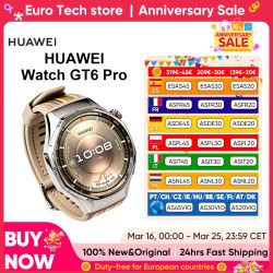 HUAWEI Watch GT 6 Pro 46 mm GPS Smartwatch Pantalla táctil AMOLED de 1,47 pulgadas, hasta 21 días de autonomía, nivel profesional de ciclismo, NFC,