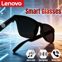 Gafas Inteligentes Lenovo con Control Remoto, Grabación Táctil, Traductor, Asistente de Voz, Llamadas Inalámbricas, Gafas Bluetooth para Adultos