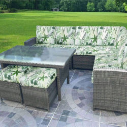 Fundas para Cojines de Sofá con Estampado Tropical para Exteriores - Protectores de Muebles Antideslizantes, Reemplazo para Cojines Individuales de Asiento