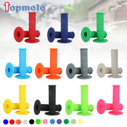 Empuñadura para motocicletas de 22mm y 24mm, empuñaduras para moto de cross, empuñadura de goma para Scooter y motorista de 7/8 ", para manillar, almohada Mx, acelerador superior, barra de 22mm
