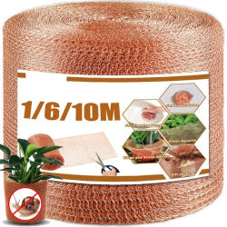 Malla de cobre antiparas plagas para jardín, red de alambre de cobre antiespiga, malla decorativa para jardín para reparar agujeros, grietas, suministros de jardín para plantas