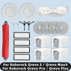 Piezas de repuesto para Robot aspirador, accesorios consumibles compatibles con ( Roborock Qrevo S / Qrevo MaxV / Qrevo Pro / Qrevo Plus )