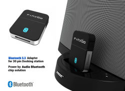 Fanxoo adaptador Bluetooth de 30 pines 5,0 Audio Mini receptor Bluetooth para Bose Sounddock JBL YAMAHA IPhone IPod Jack altavoz analógico