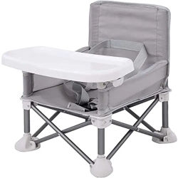 Suministros de muebles para bebé, asiento elevador, silla de comedor, portátil, plegable, de viaje, para niños con silla de alimentación, asiento de playa al aire libre