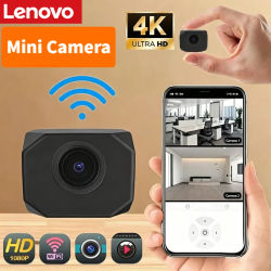 Cámara WiFi Mini HD 4K 1080P Lenovo, Punto de Acceso AP, Monitor Remoto, Videocámara Pequeña Portátil, Cámara Inteligente de Vigilancia y Seguridad para el Hogar