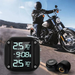 Monitor de presión de neumáticos de motocicleta, combinación M5, pantalla Digital, Detector de presión de neumáticos inalámbrico externo para motocicleta
