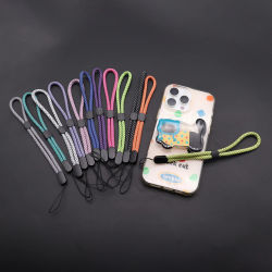 Correa fluorescente para teléfono móvil, correas para muñeca, cuerda colgante, cadena para teléfono móvil, abalorio ajustable para teléfono, cordón para muñeca, cámara DSLR