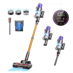 Laresar V7 500W 50KPA Aspiradora inalámbrica con potencia de succión, electrodoméstico inteligente de mano, taza para polvo con batería extraíble aspiradora sin cable