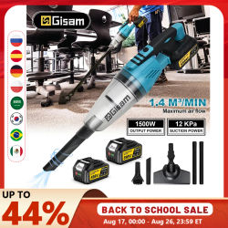 Aspiradora Inalámbrica Portátil Gisam, Aspiradora Eléctrica de Mano, de Doble Uso para Hogar y Auto, Herramienta Eléctrica Portátil para Batería Makita de 18v
