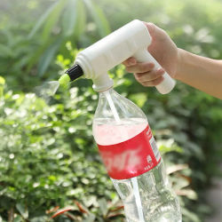 Botella pulverizadora de plantas eléctrica, nebulizador de riego, pulverizador USB, máquina de riego para el hogar