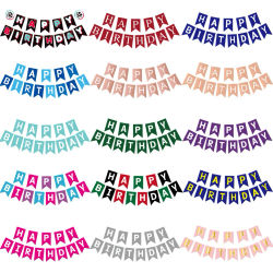 Bandera Decorativa de Feliz Cumpleaños, Guirnalda, Decoración para Fiestas Infantiles, Adorno para Niños, Niñas y Bebés, Decoración Colorida para Baby Shower