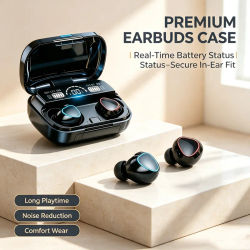 Auriculares Bluetooth M10 manos libres con pantalla LED, auriculares Bluetooth HiFi estéreo, auriculares inalámbricos para juegos