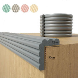 Tira protectora de borde de escritorio de 2m, Protector de esquina de pared suave de seguridad para bebés, cojín anticolisión autoadhesivo grueso