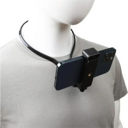 Soporte portátil para primera vista al aire libre, soporte para teléfono colgante para el cuello, cámara de acción Universal para cámara deportiva, teléfono inteligente de 7,2 pulgadas
