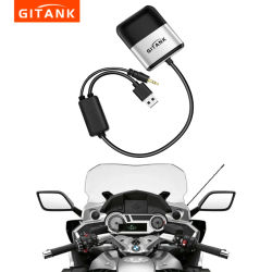 Adaptador Bluetooth GITANK-300M para Motocicleta BMW K1600 K1600GTL R1200RT R1250RT con Conector USB/AUX OEM